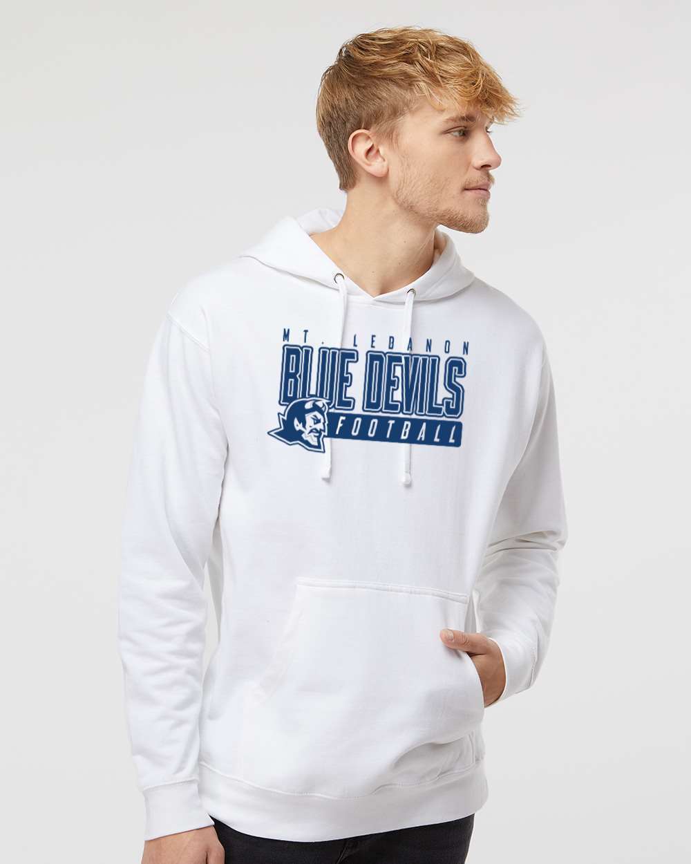 White Hoodie Sweatshirt MTL