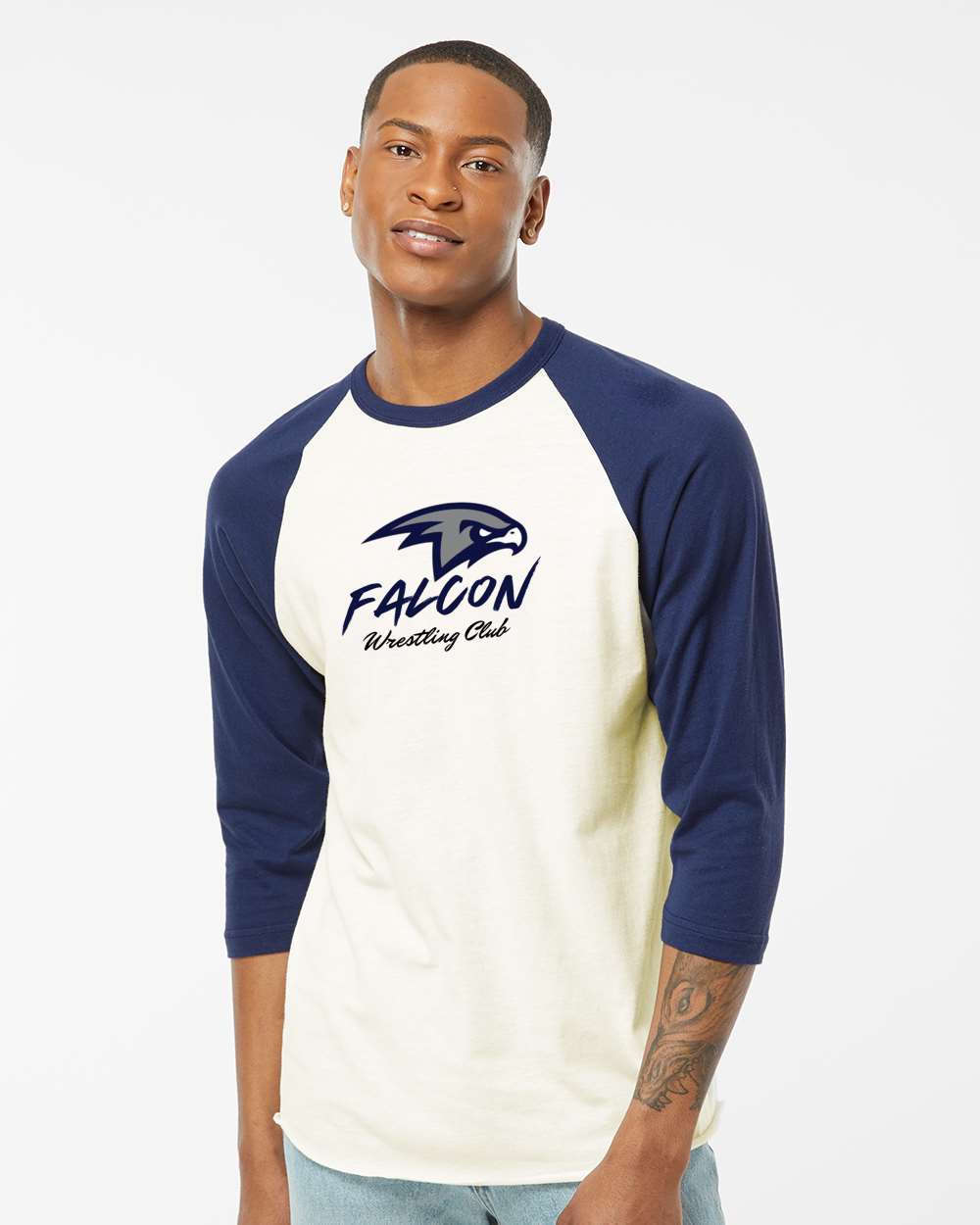 Falcon Wrestling Crew Raglan Shirt