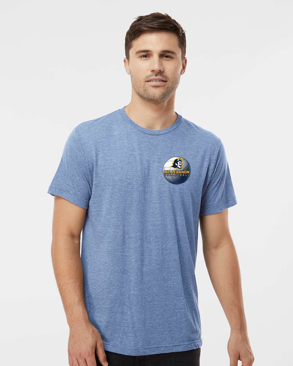 Lebo Volleyball Premium Tee Light Blue  (VB LOGO)