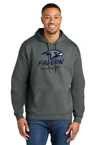 Falcon Wrestling Hoodie Sweatshirt Charcoal