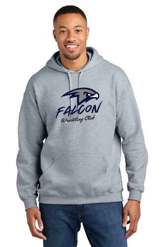 Falcon Wrestling Hoodie Sweatshirt Grey