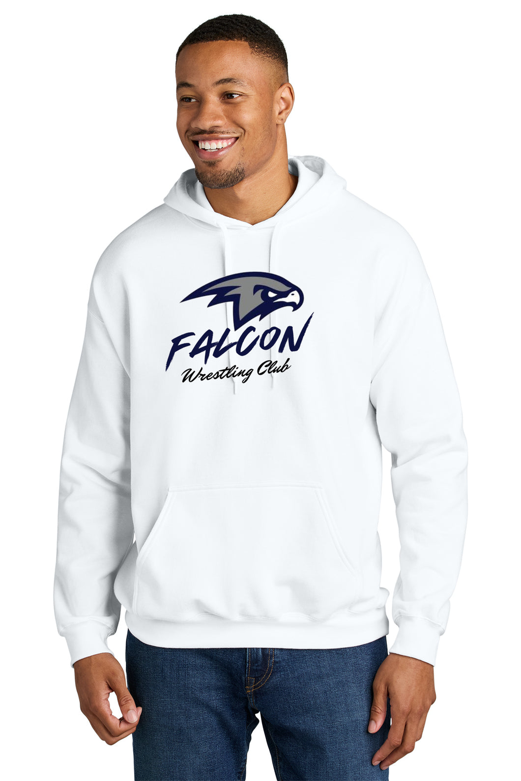 Falcon Wrestling Hoodie Sweatshirt White