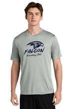 Falcon Wrestling Crew Premium Short Sleeve Performance Shirt Silver