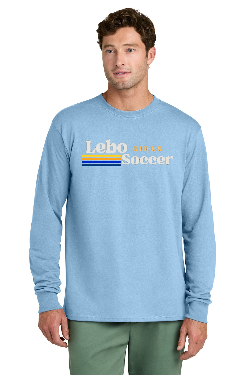 Lebo Soccer Baby Blue Long Sleeve Tee Girls Soccer Nation