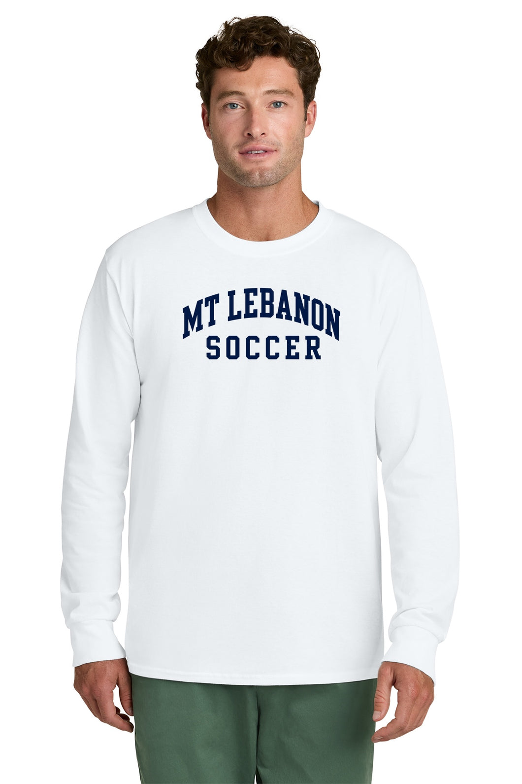 Lebo Soccer White Long Sleeve Tee Girls Soccer Old School