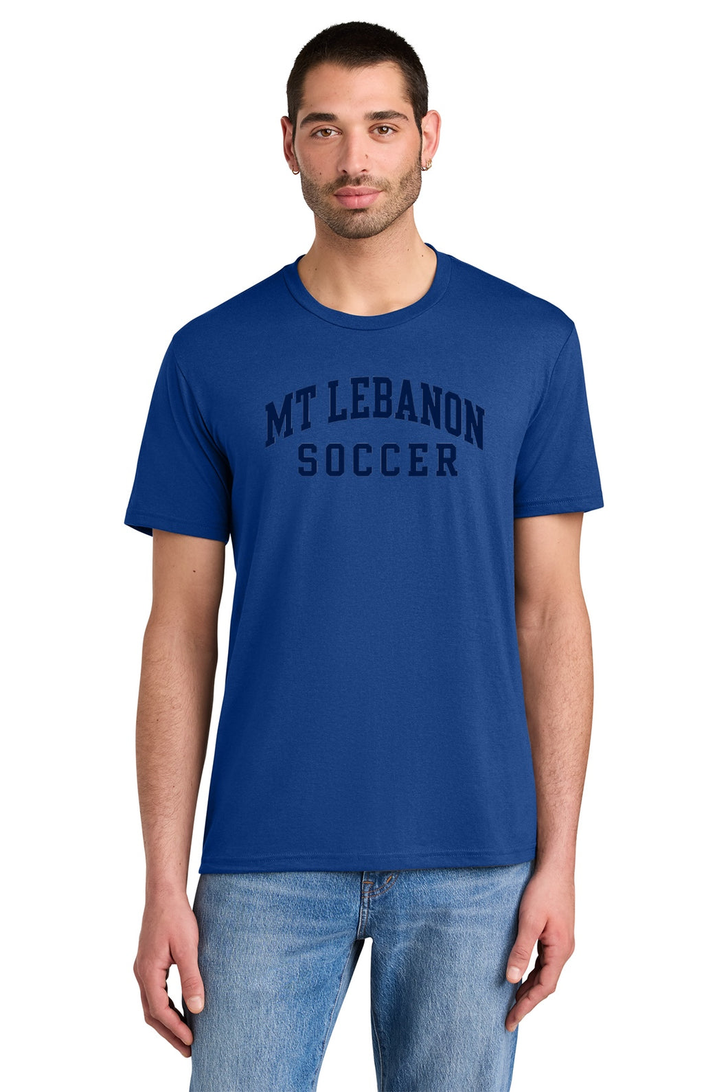 Lebo Soccer Navy Premium Tee Girls Soccer Old School