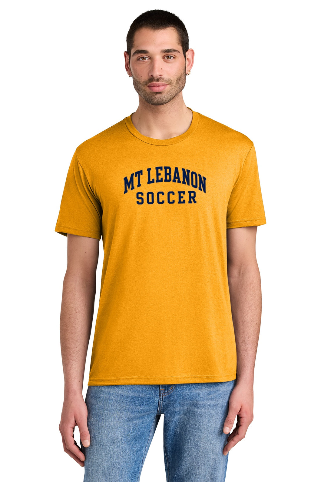 Lebo Soccer Gold Premium Tee Girls Soccer Old School
