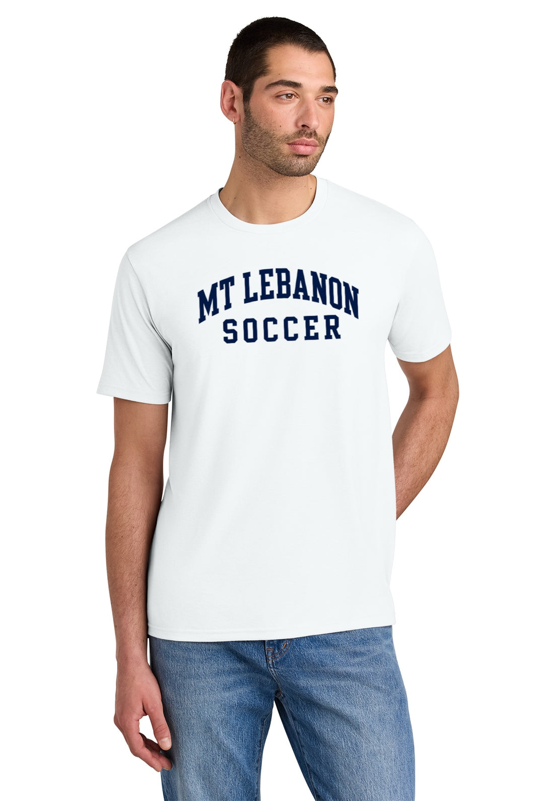 Lebo Soccer White Premium Tee Girls Soccer Old School