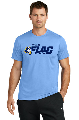 MTL Flag Football NIKE Unisex CUT Tee (Light Blue)