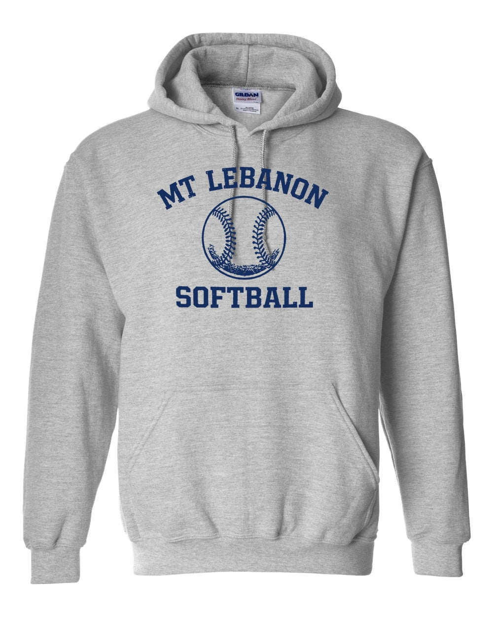 Lebo Softball Hoodie GREY (OLD School Logo)