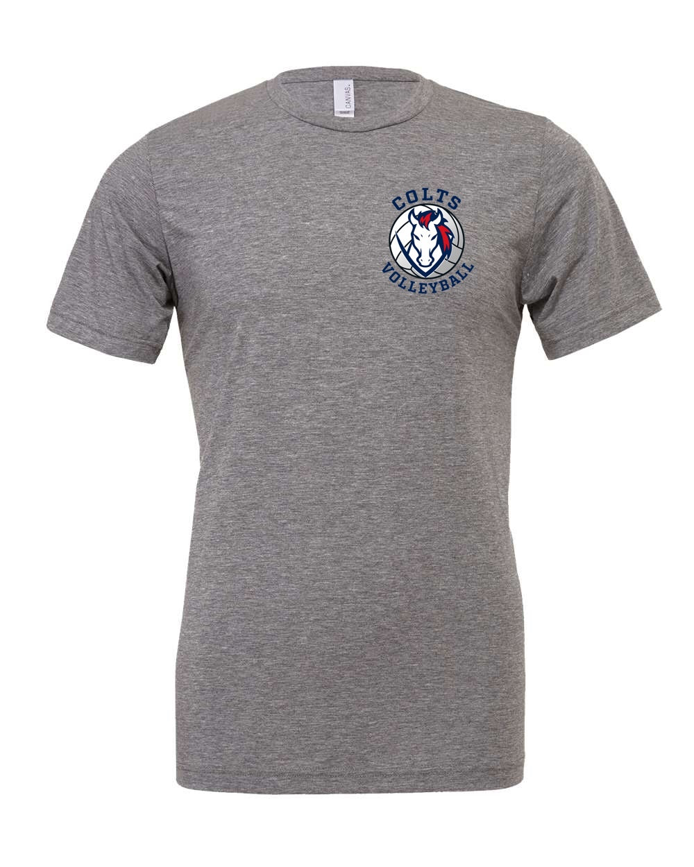 CV Volleyball Premium Grey Tee Colt Head