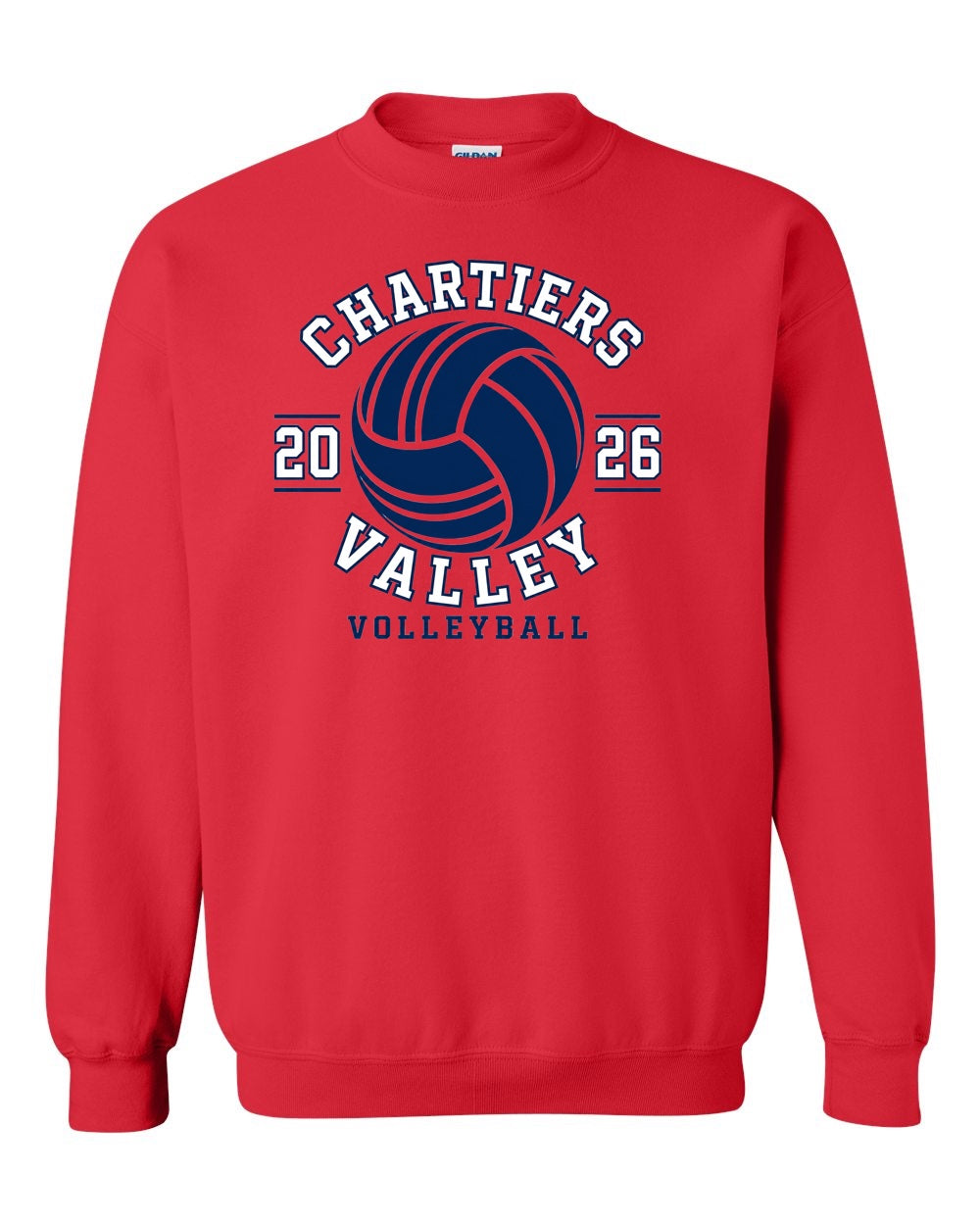 CV Volleyball RED Crew Sweatshirt 2026 Colts