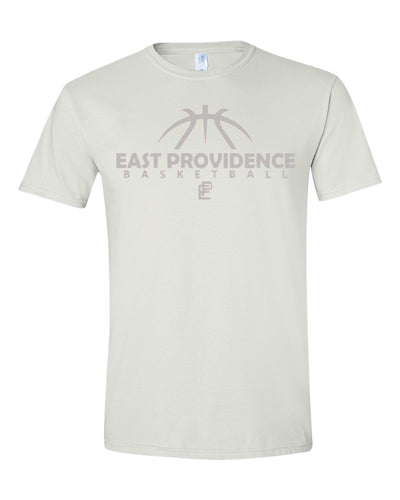 East Providence Basketball Premium White Tee Grey Print
