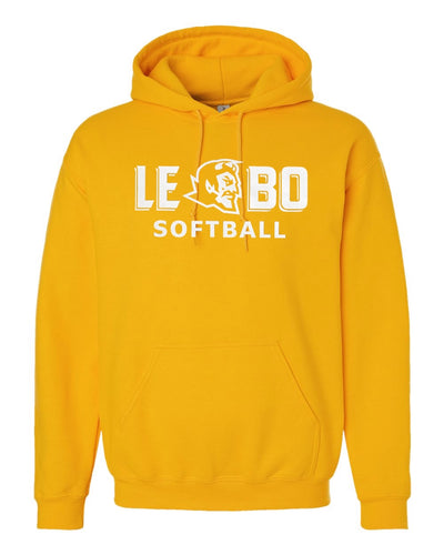 Lebo Softball Hoodie GOLD (NEW School Logo)