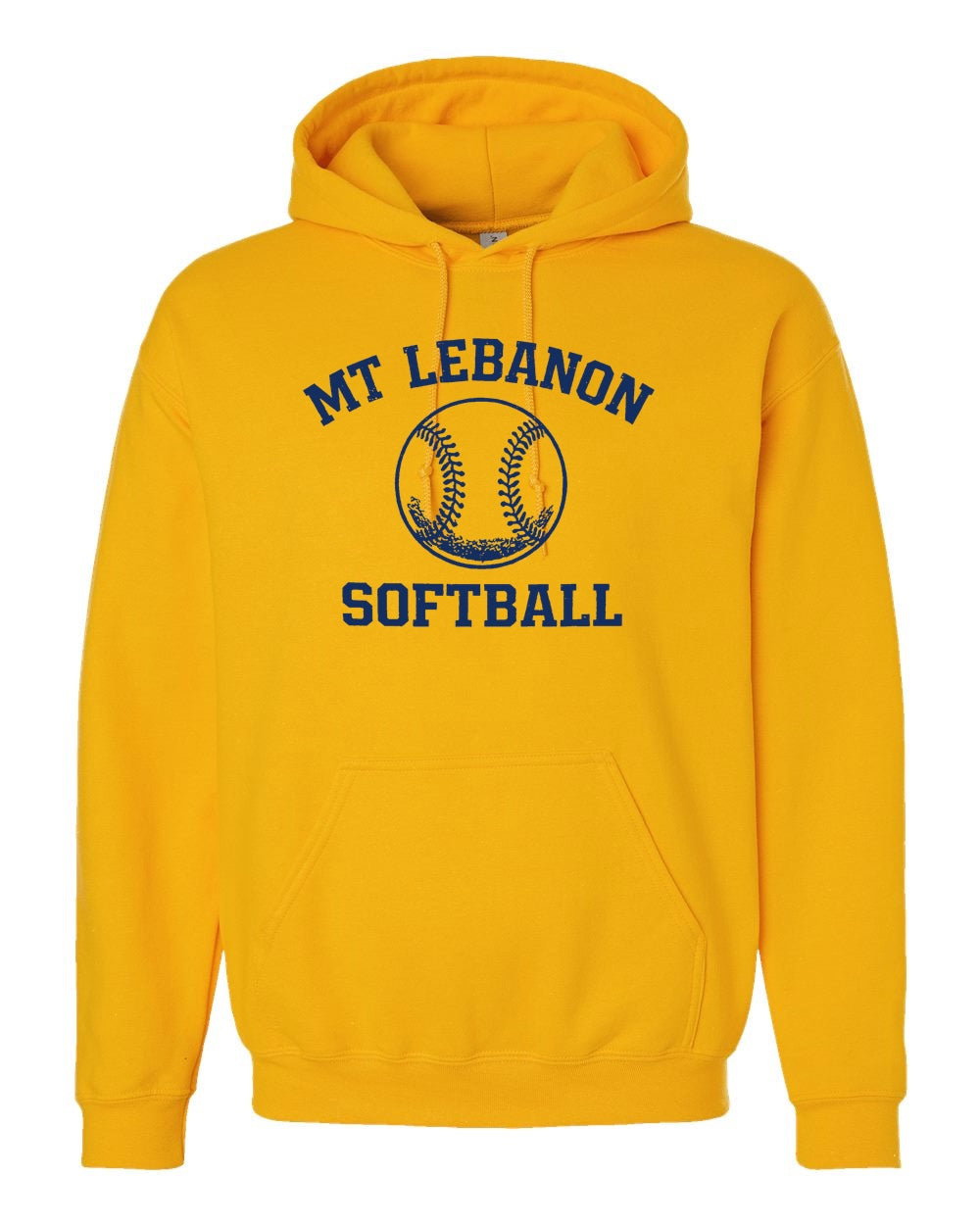 Lebo Softball Hoodie GOLD (OLD School Logo)