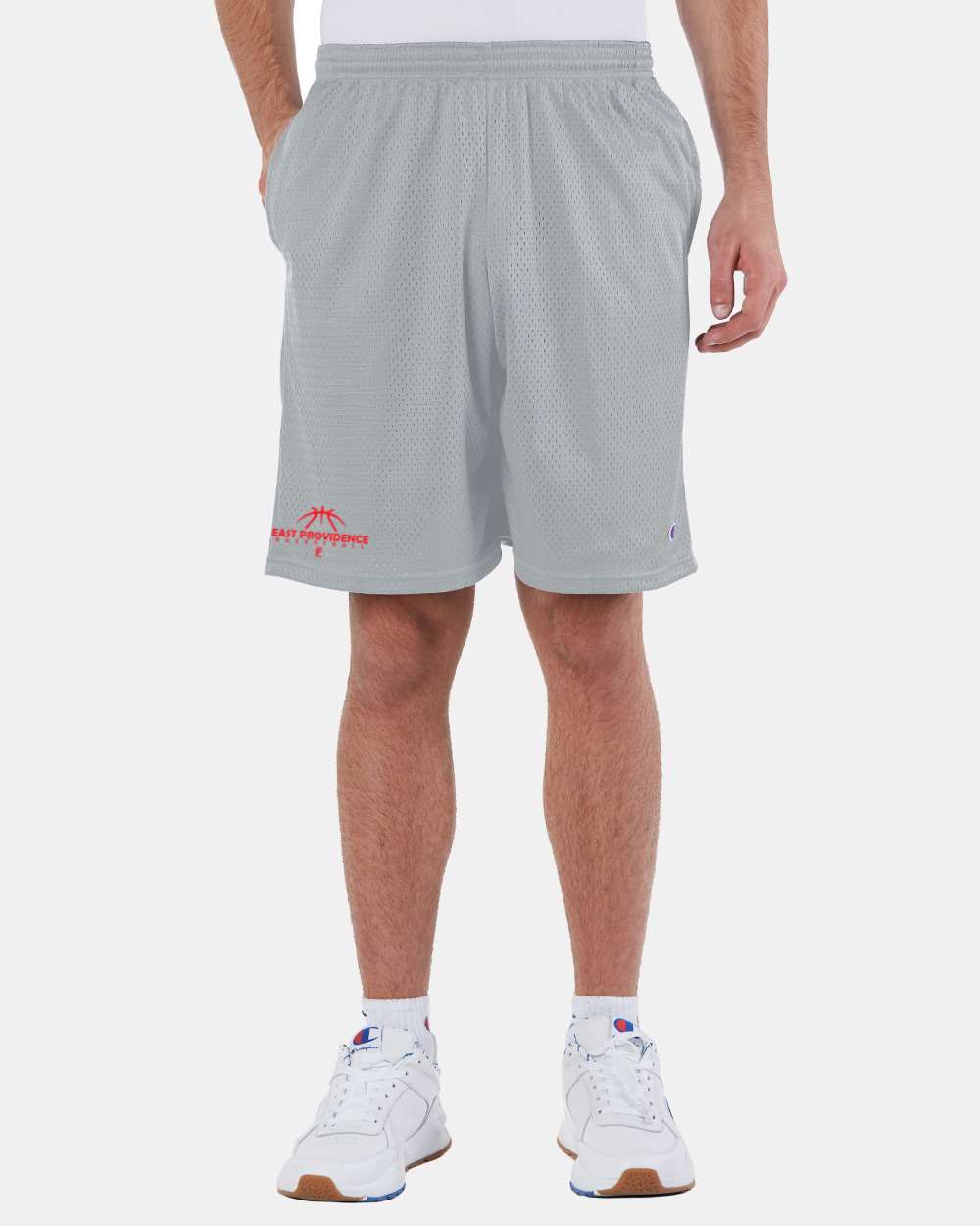 East Providence Basketball Mesh Shorts Grey