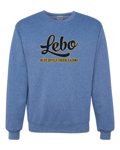 Royal LEBO CHEER Crew Sweatshirt