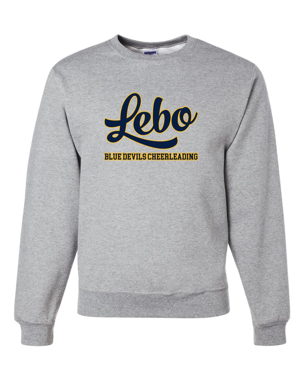 Grey LEBO CHEER Crew Sweatshirt