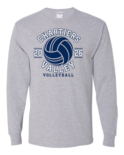 CV Volleyball Premium Grey Long Sleeve Tee 2026 Colts