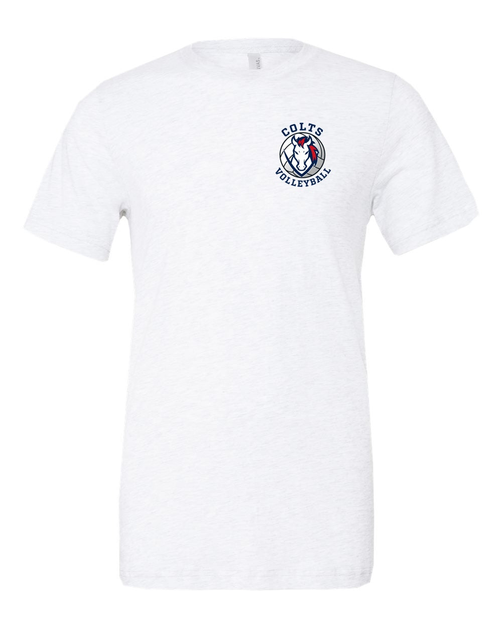 CV Volleyball Premium White Tee Colts Head