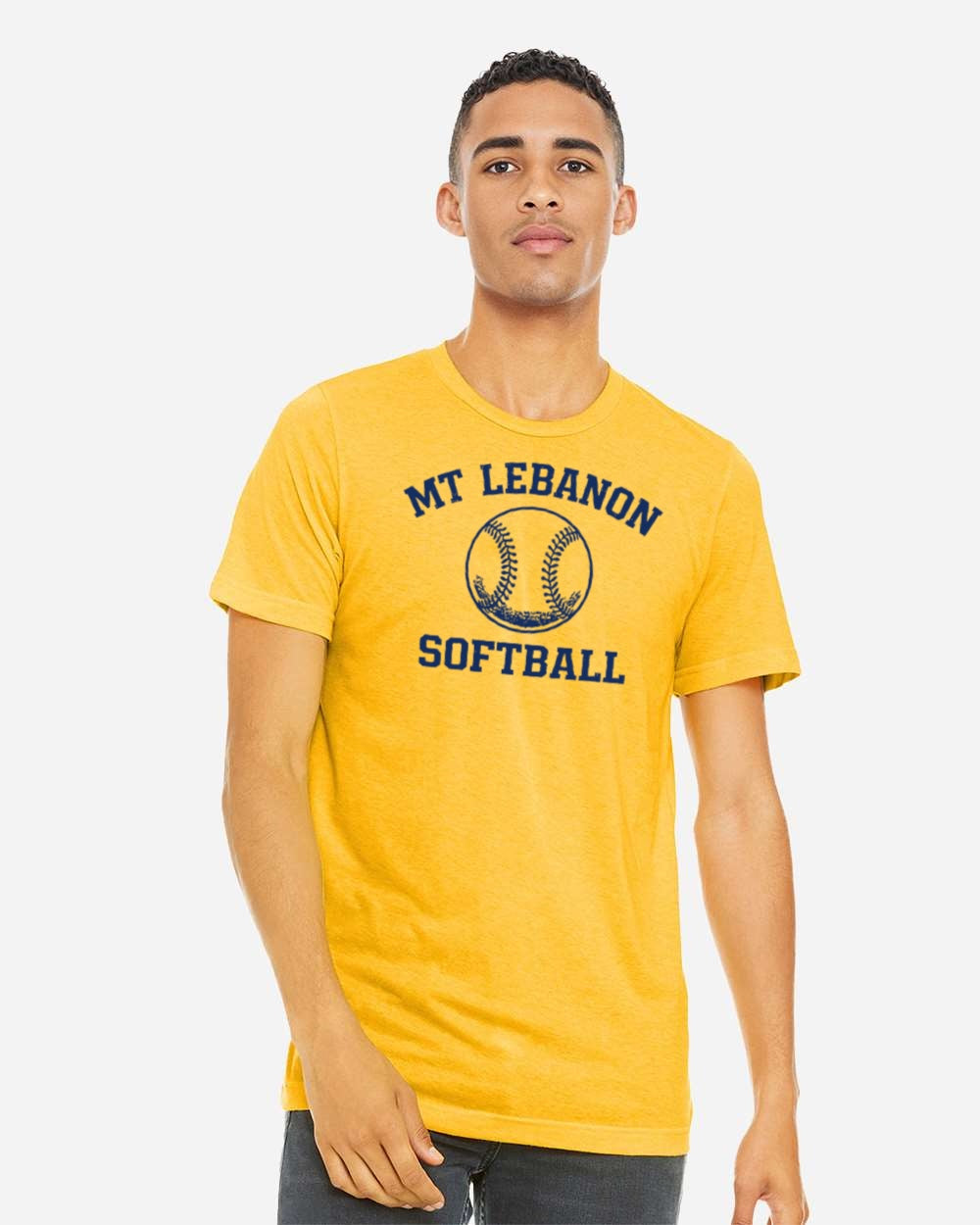 Lebo Softball Triblend Tee GOLD (OLD School Logo)