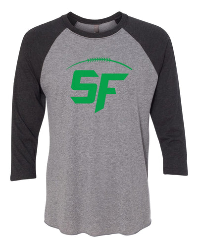 SFTYFA Logo Old School Black Arm Raglan