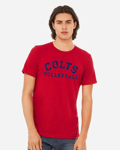 CV Volleyball Premium Red Tee Vintage Colts