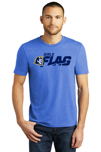 MTL Flag Football Triblend Premium Unisex Tee (Royal Blue)