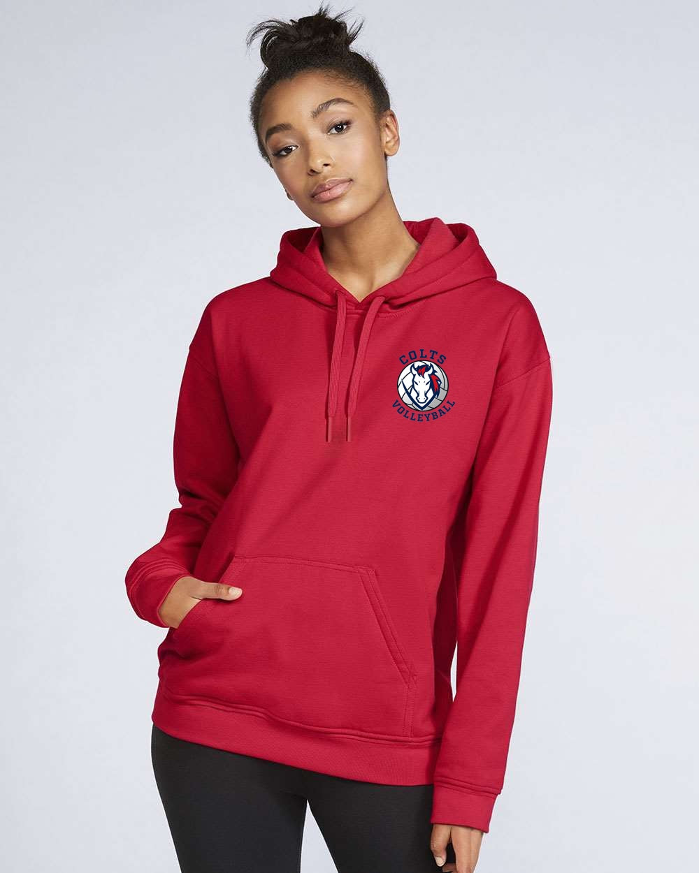 CV Volleyball Red Hoodie 2026 Colt Head