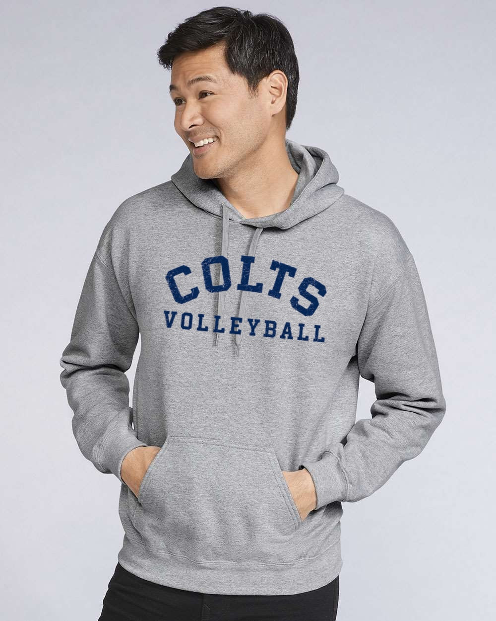 CV Volleyball Grey Hoodie Vintage Colts