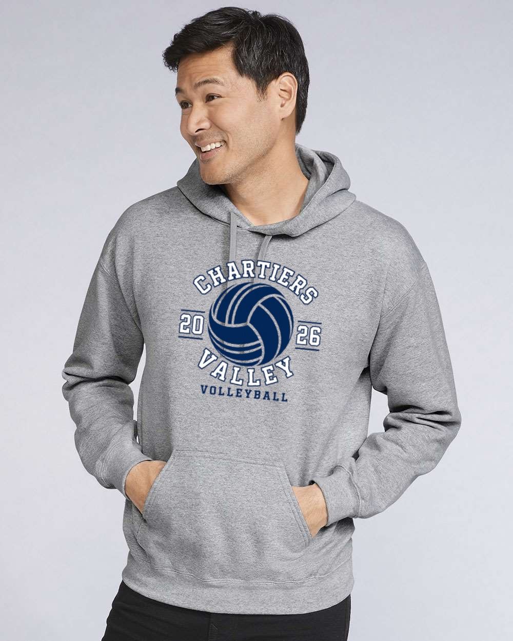 CV Volleyball Grey Hoodie 2026 Colts