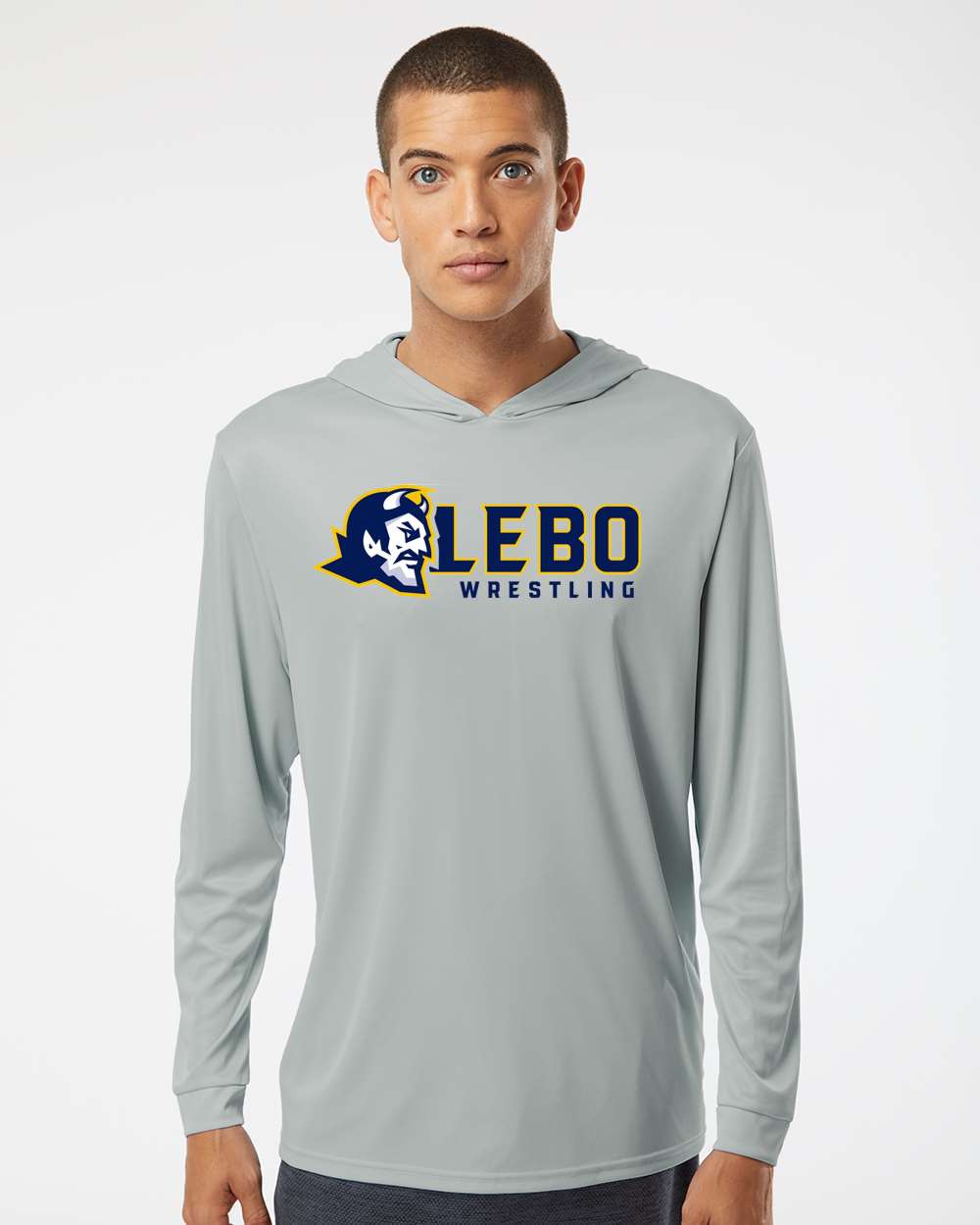 Metal Performance Lightweight Hoodie Lebo Wrestling NEW Print