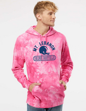 Pink Tye Die Hoodie Sweatshirt MTL "Football OLD School" (Mt Lebanon Football)