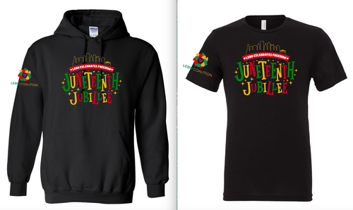 Juneteenth Jubilee Fundraiser Tee & Crew 2-PACK Set (Black)