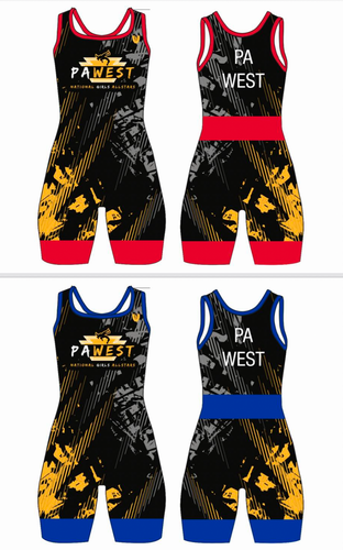 PA West- Singlet ~Freestyle Set (2 Singlets RED & BLUE)
