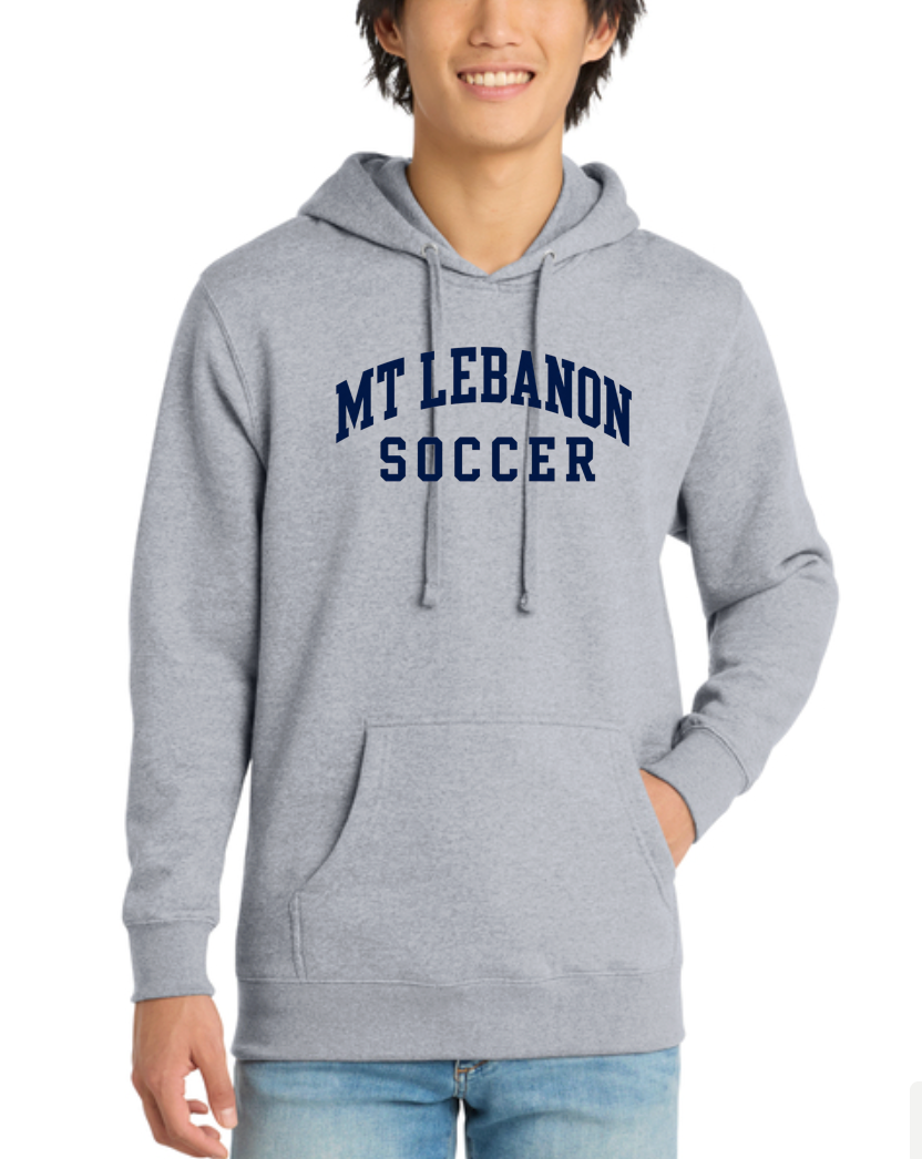 Lebo Soccer Grey Hoodie Girls Soccer Old School