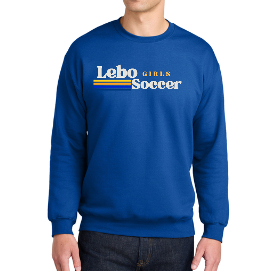 Lebo Soccer Royal Crew Sweatshirt Girls Soccer Nation