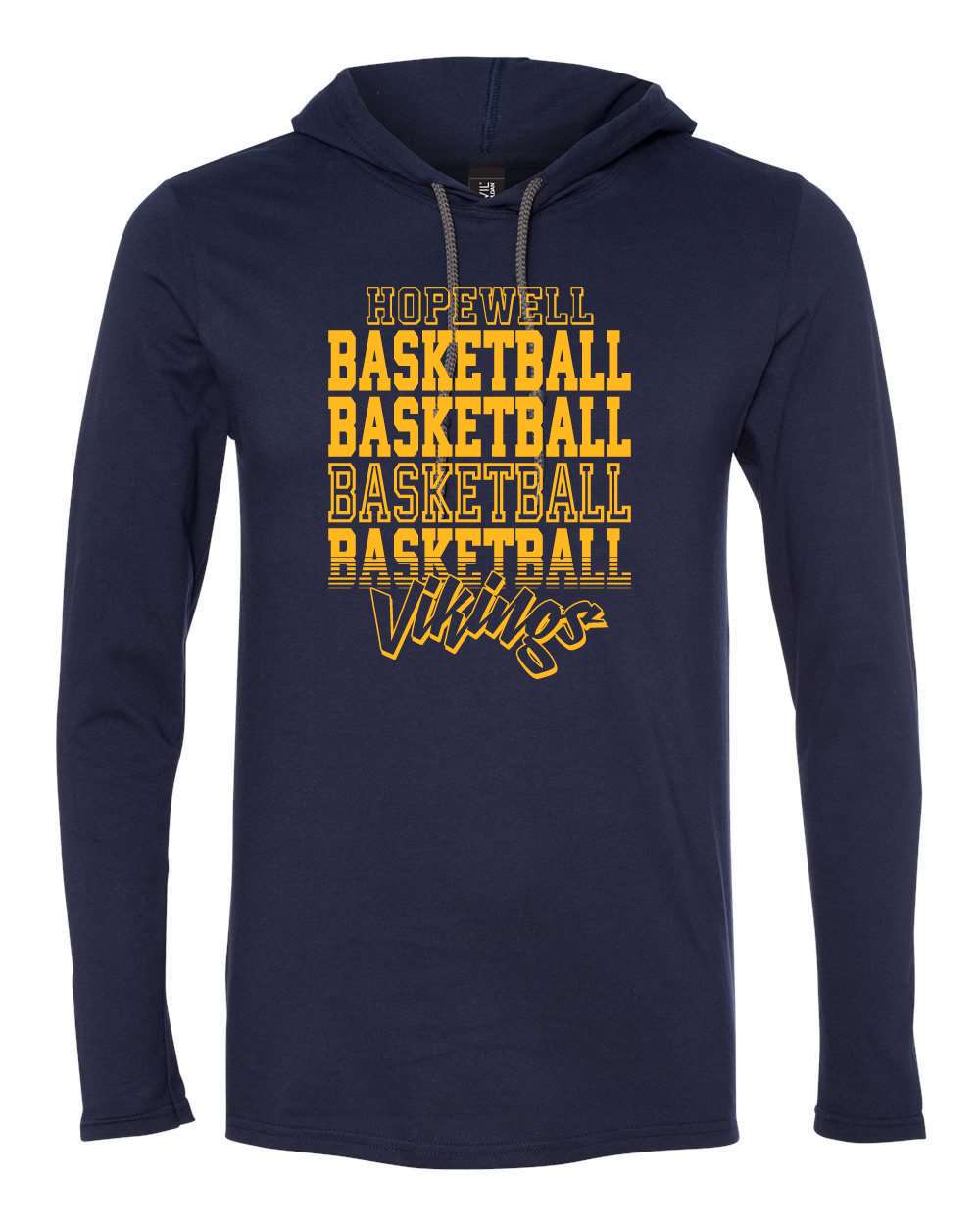 Hopewell Booster Hooded T-Shirt Navy (Basketball Life)