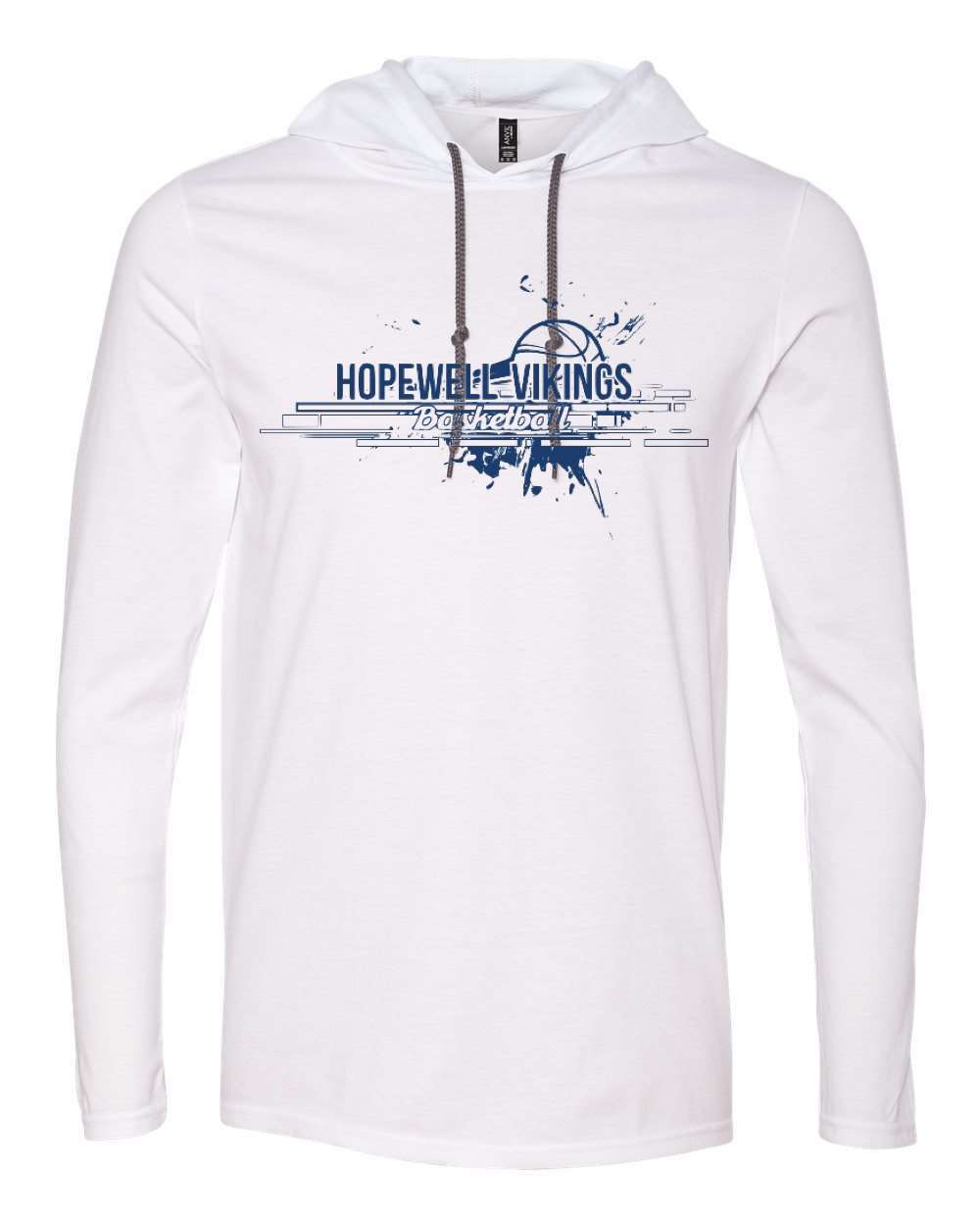 Hopewell Hooded T-Shirt White (HoopSplatter)