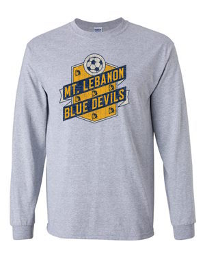 Grey Lebo Soccer Long Sleeve Tee #1