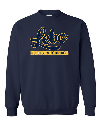 Lebo Hoops Blue Devils Crew Sweatshirt Navy