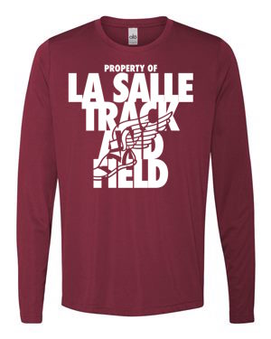 Maroon LSA Track Performance Long Sleeve #1