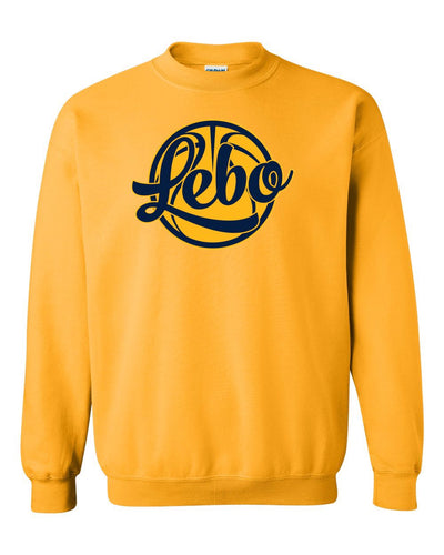 Lebo Hoops Ball Crew Sweatshirt Gold