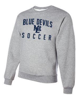 Grey Lebo Soccer Champion Crew Blue Devils