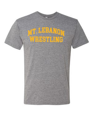 Grey Lebo Wrestling Old School Premium Tee (Gold Print)