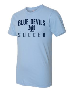 Light Blue Lebo Soccer Premium Tee Blue Devils