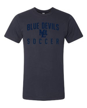 Navy Blue Lebo Soccer Premium Tee Blue Devils