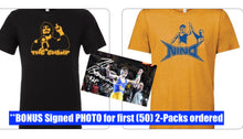 (**Bonus Autographed picture for the first 50) 2-Pack Premium Tee Bundle: Nino “The Champ” AND “The Moment” Tees